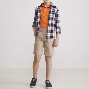 Boys' Vineyard Vines Boys Stretch Breaker Shorts, tan, size 14, adjustable waist